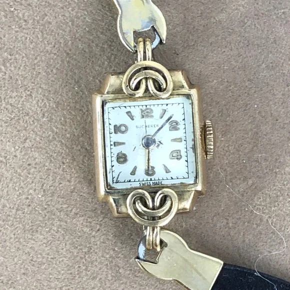 Vintage 1930's early Bucherer Swiss Made Art Deco Watch